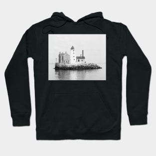 Island Lighthouse, 1896. Vintage Photo Hoodie